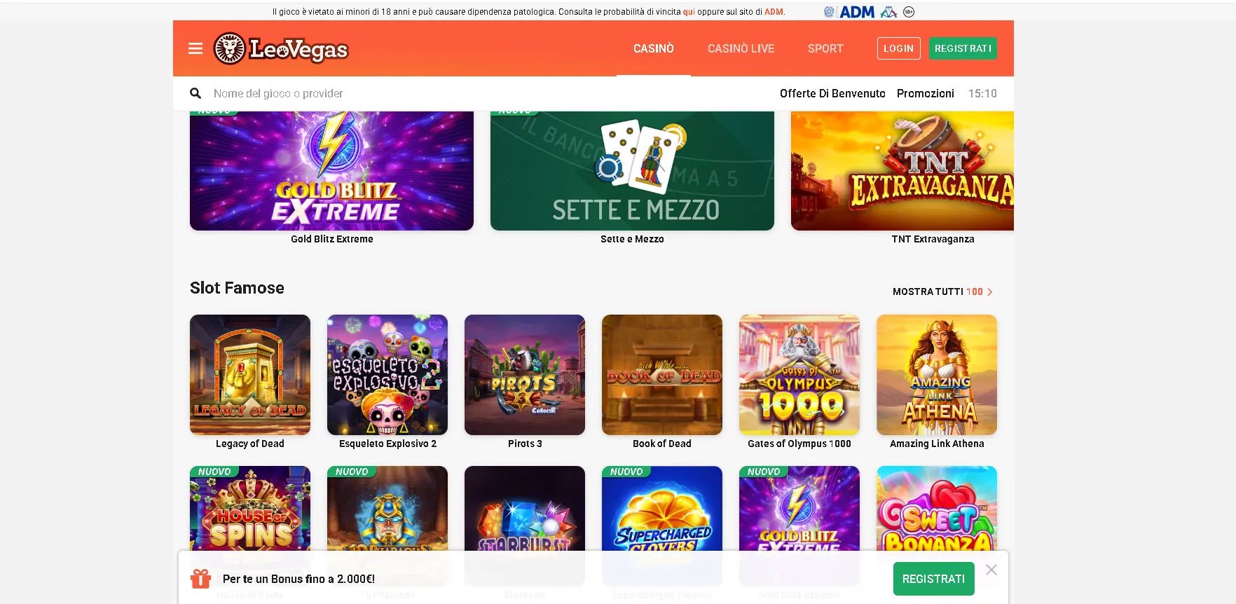 Apertura sicura di un conto gioco nei migliori casinò online italiani
